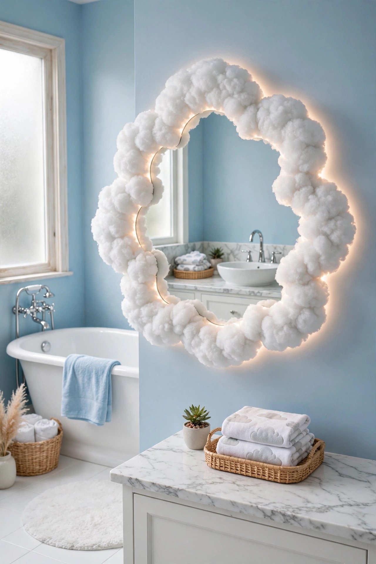 Cloud Shaped Mirror