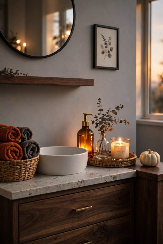 Guest Bathroom Vanity Spooky Touches