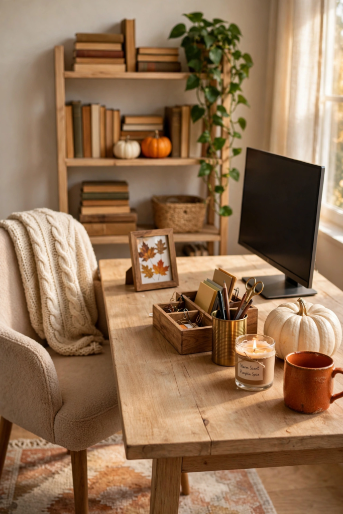 Home Office Desk Halloween Accents