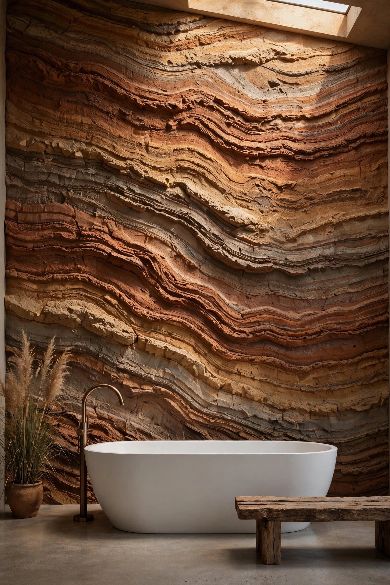 Rammed Earth Feature Wall