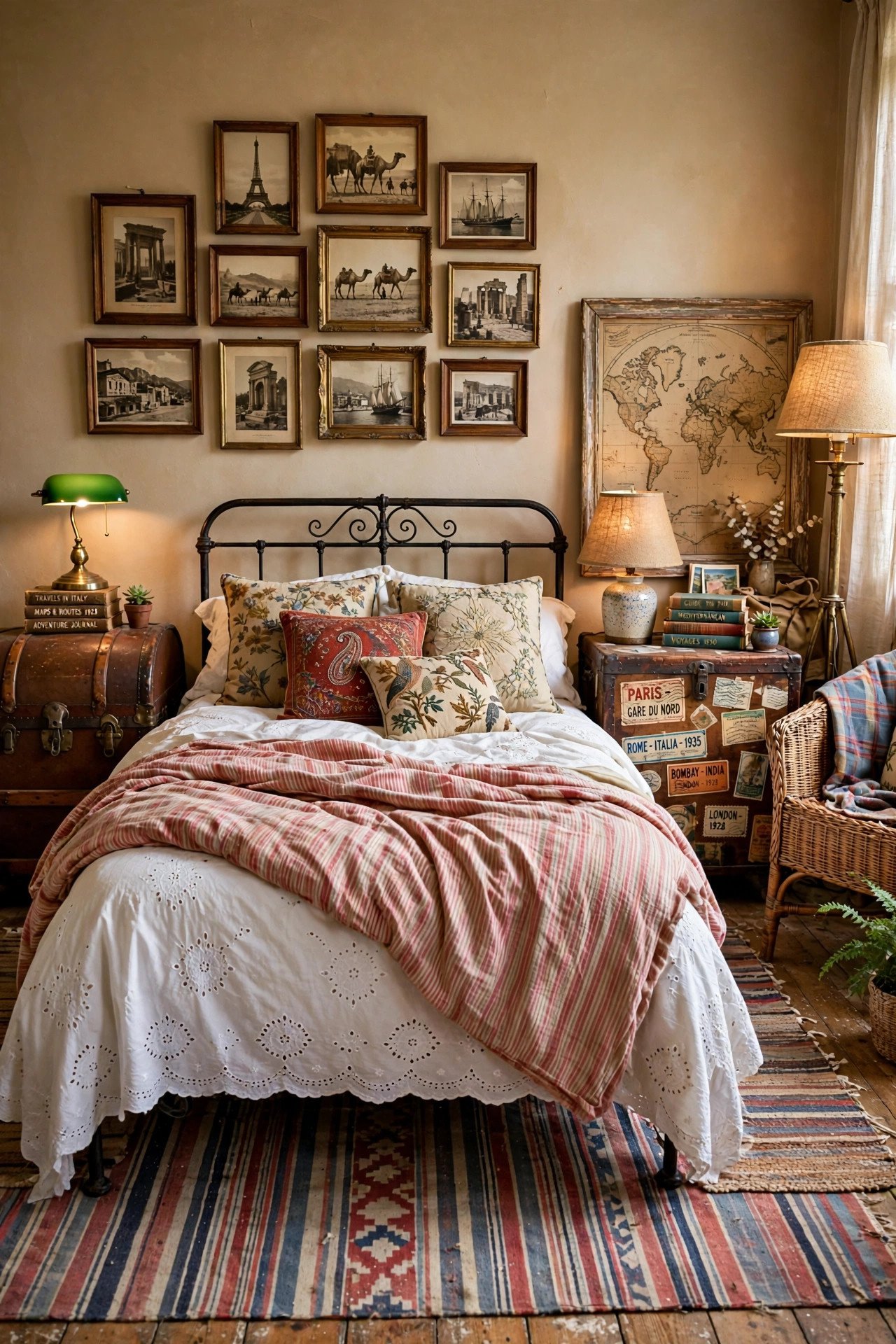Vintage Trunk Bedside Tables
