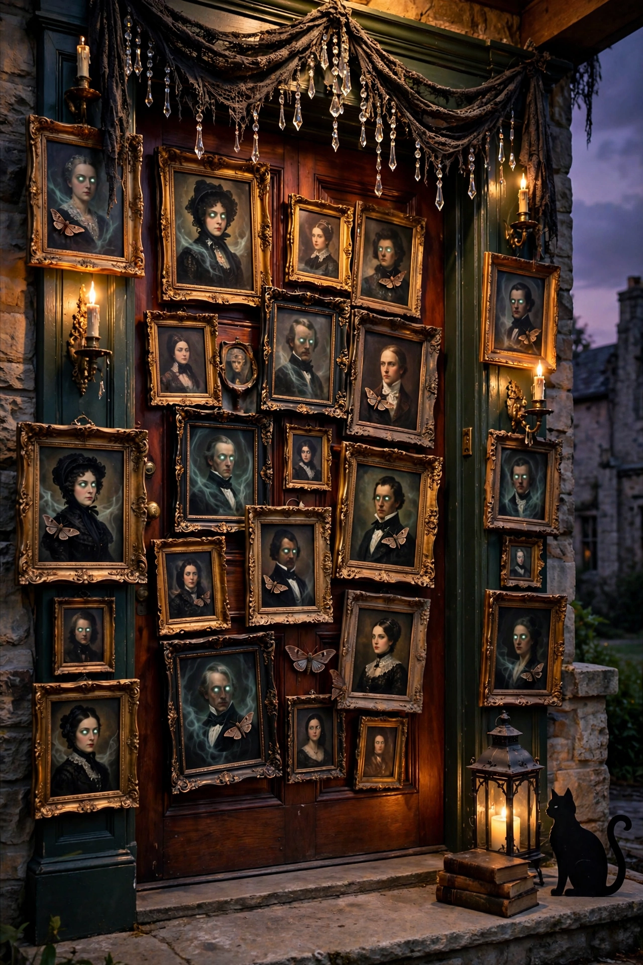 Haunted Portrait Gallery on the Door