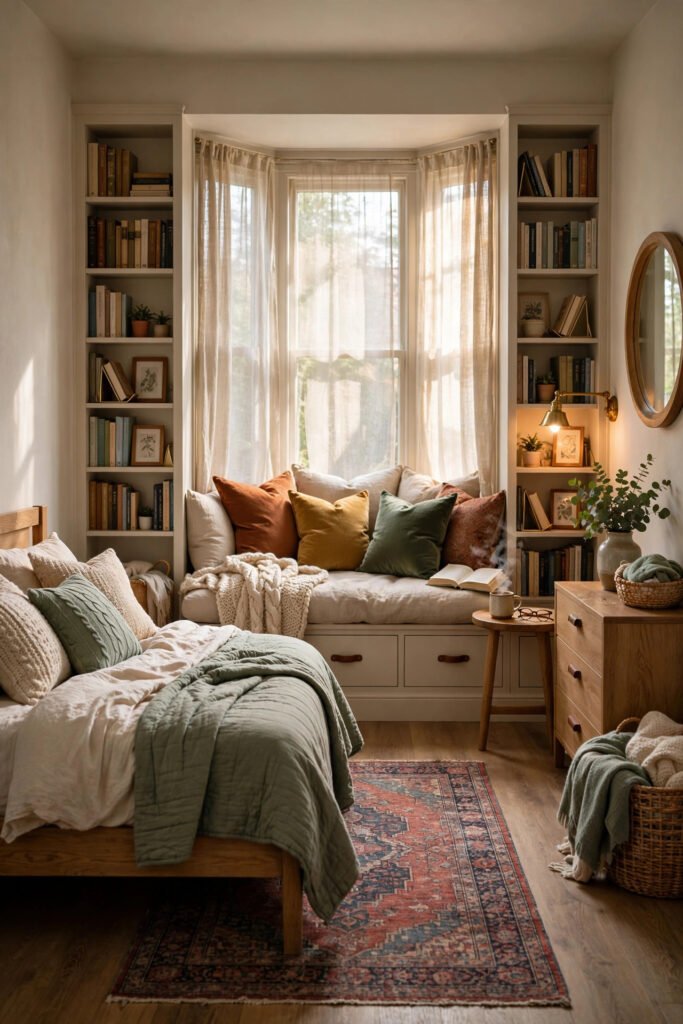 Bedroom with a Cozy Reading Nook