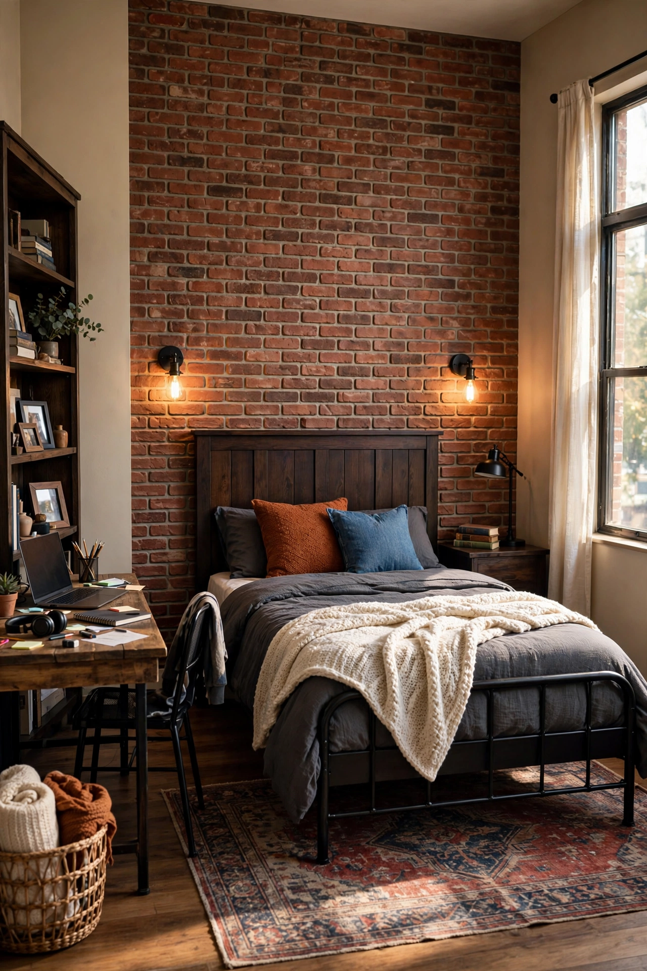 Brick Wallpaper Accent Wall