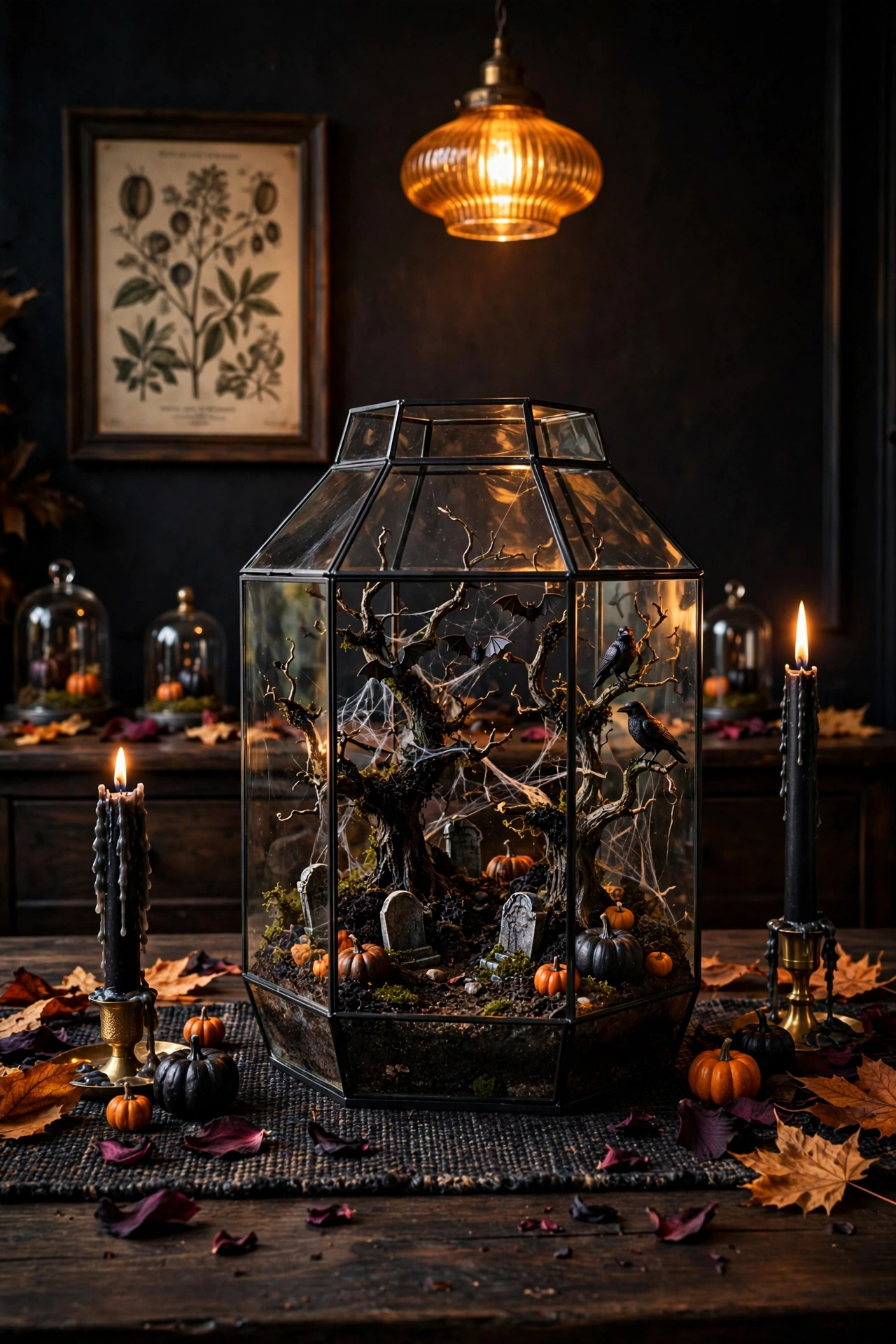 Creepy Terrarium Centerpieces