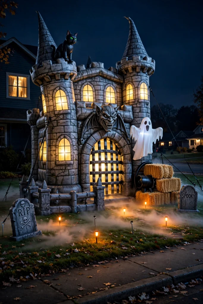 Inflatable Haunted Castle Scene
