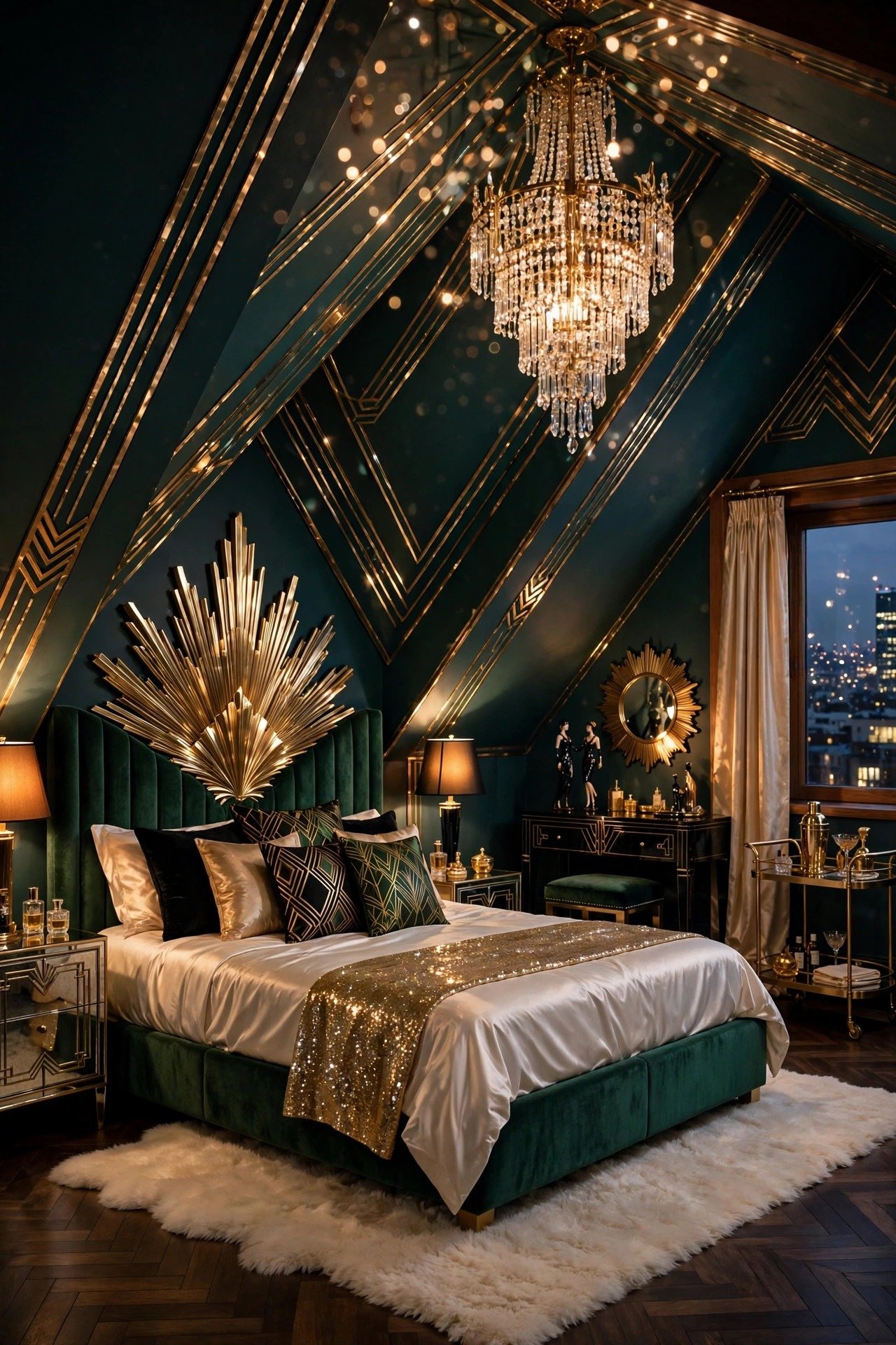 Art Deco Glam Attic Suite