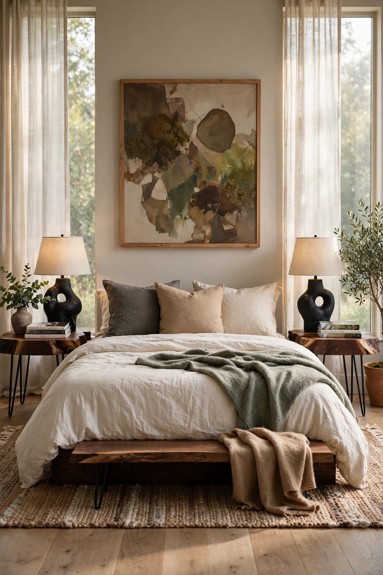 Live Edge Wood Nightstands