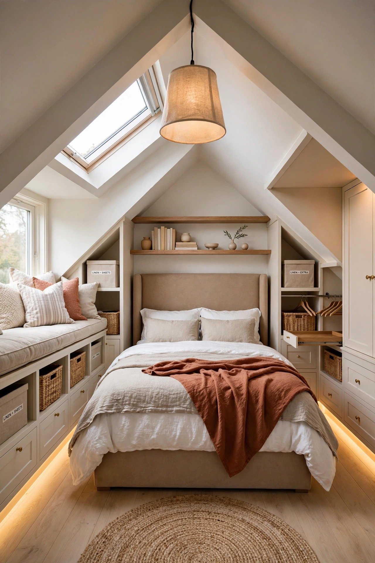 Under Eaves Storage Smart Room