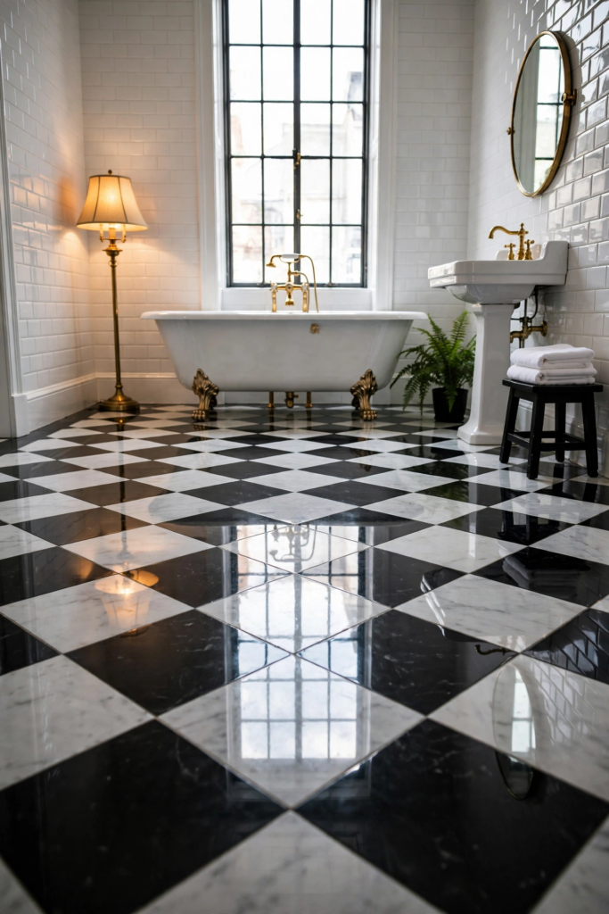 Checkerboard Floor Tile