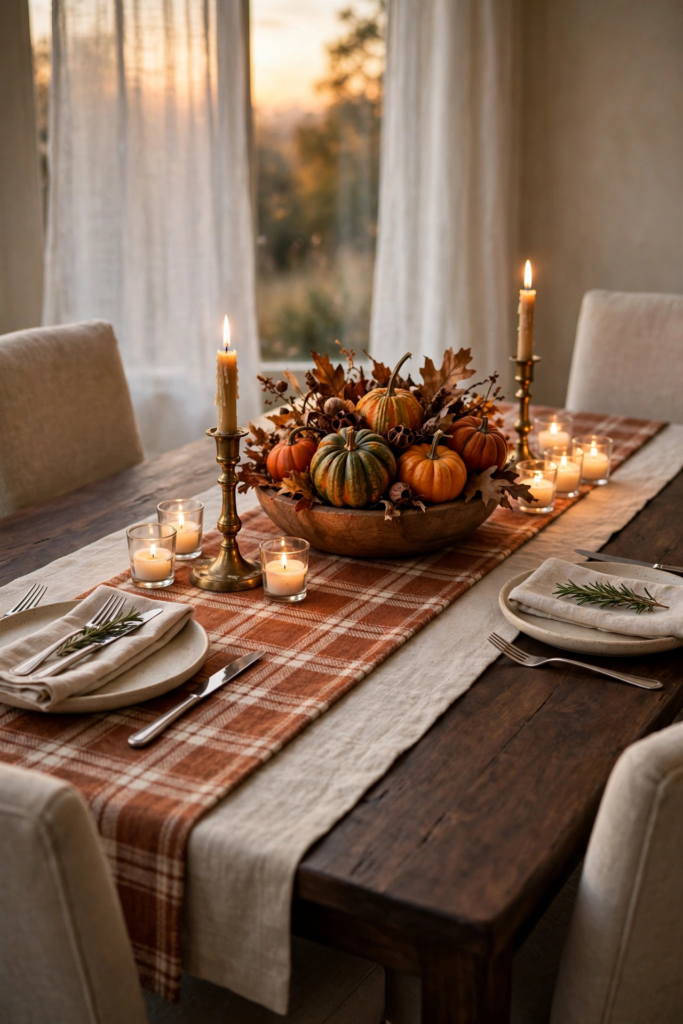 Dining Table Runner Layering