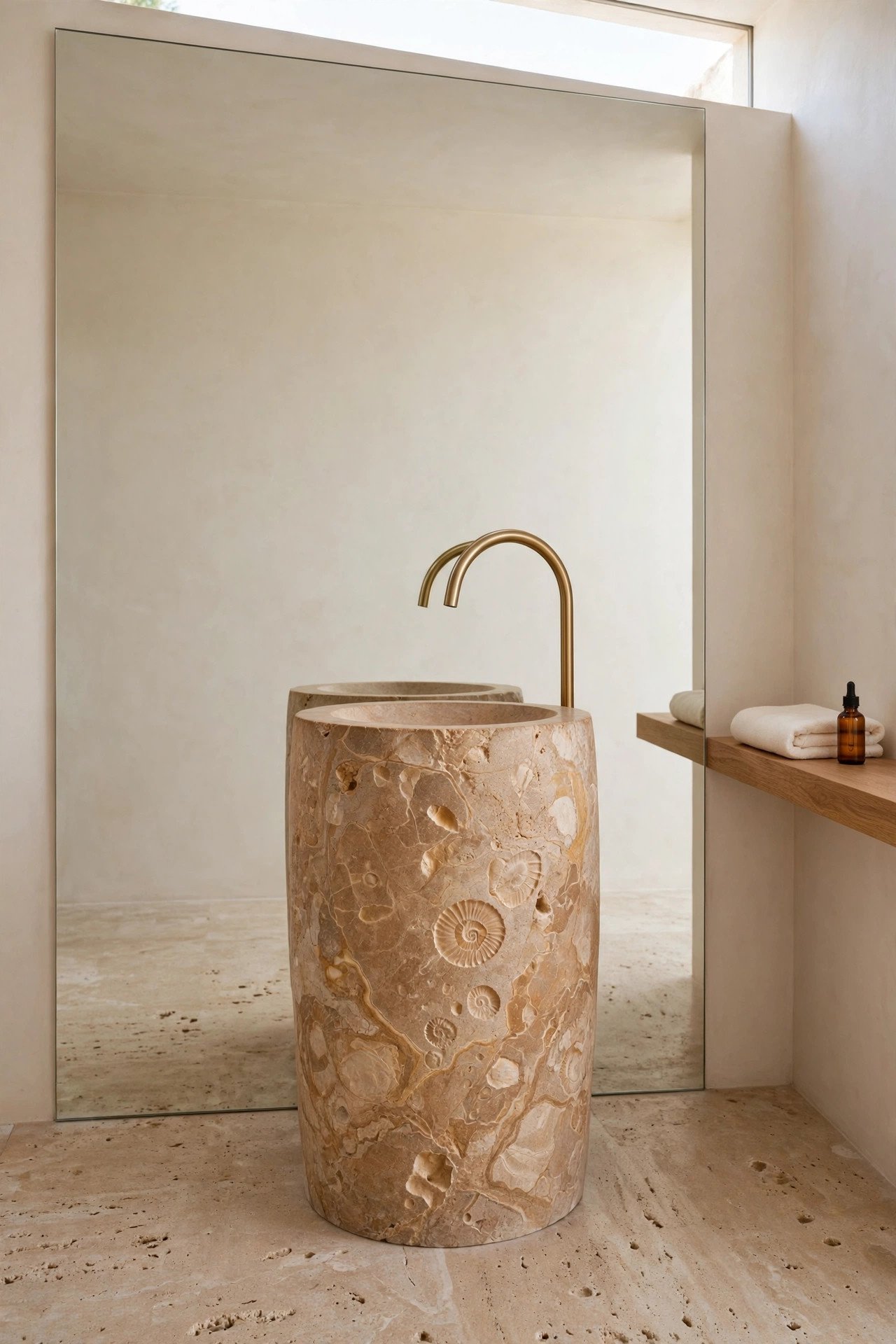 Monolithic Stone Basin