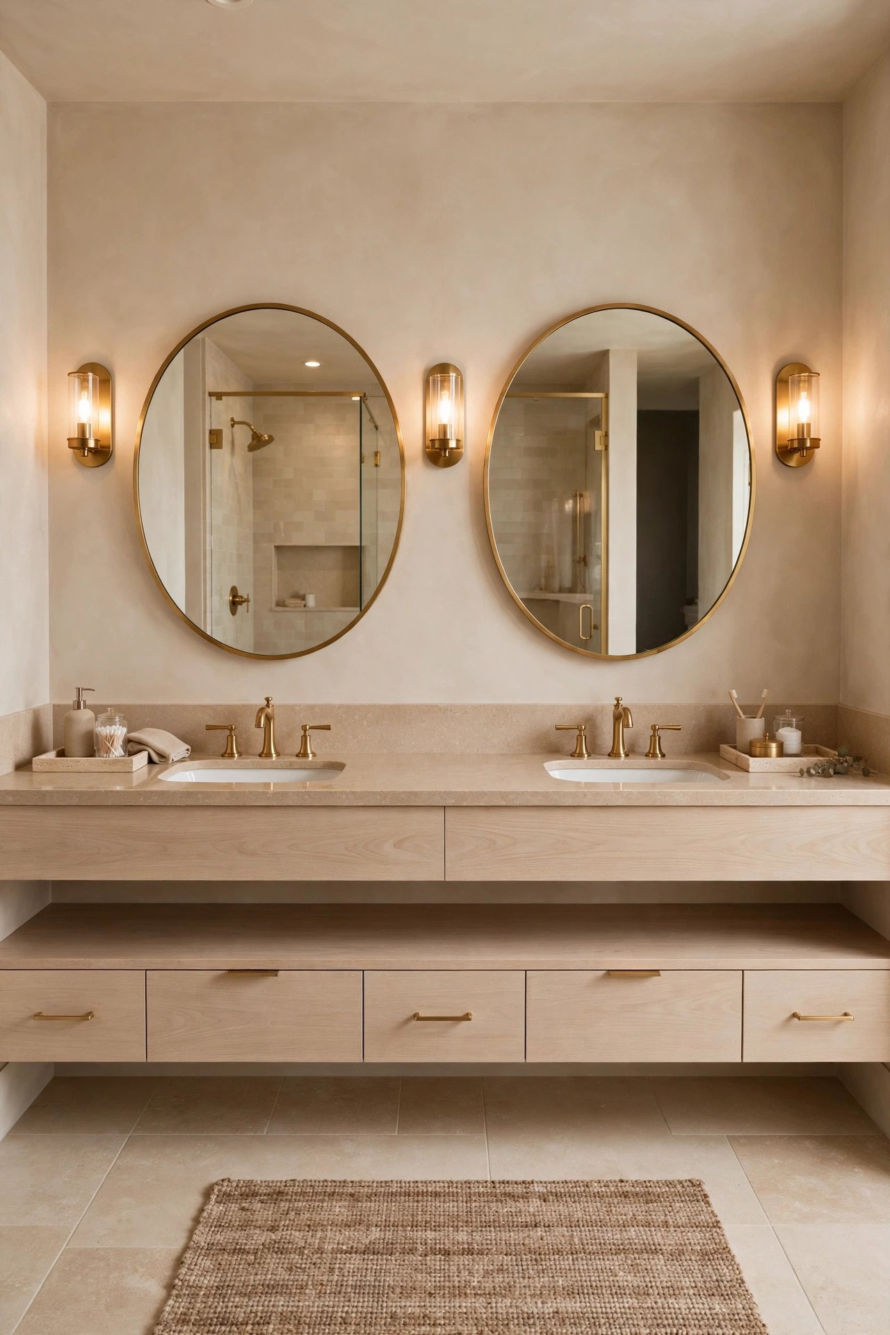 Double Vanity Layout