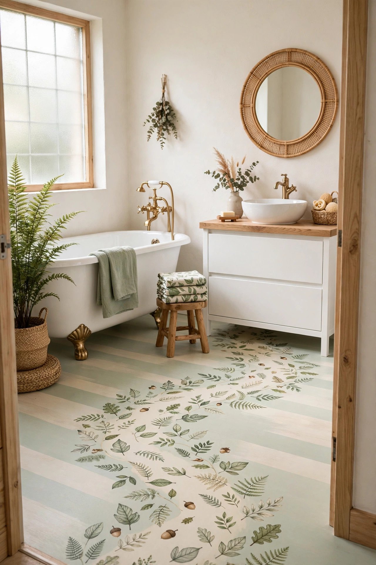 Leaf Trail Vinyl Floor