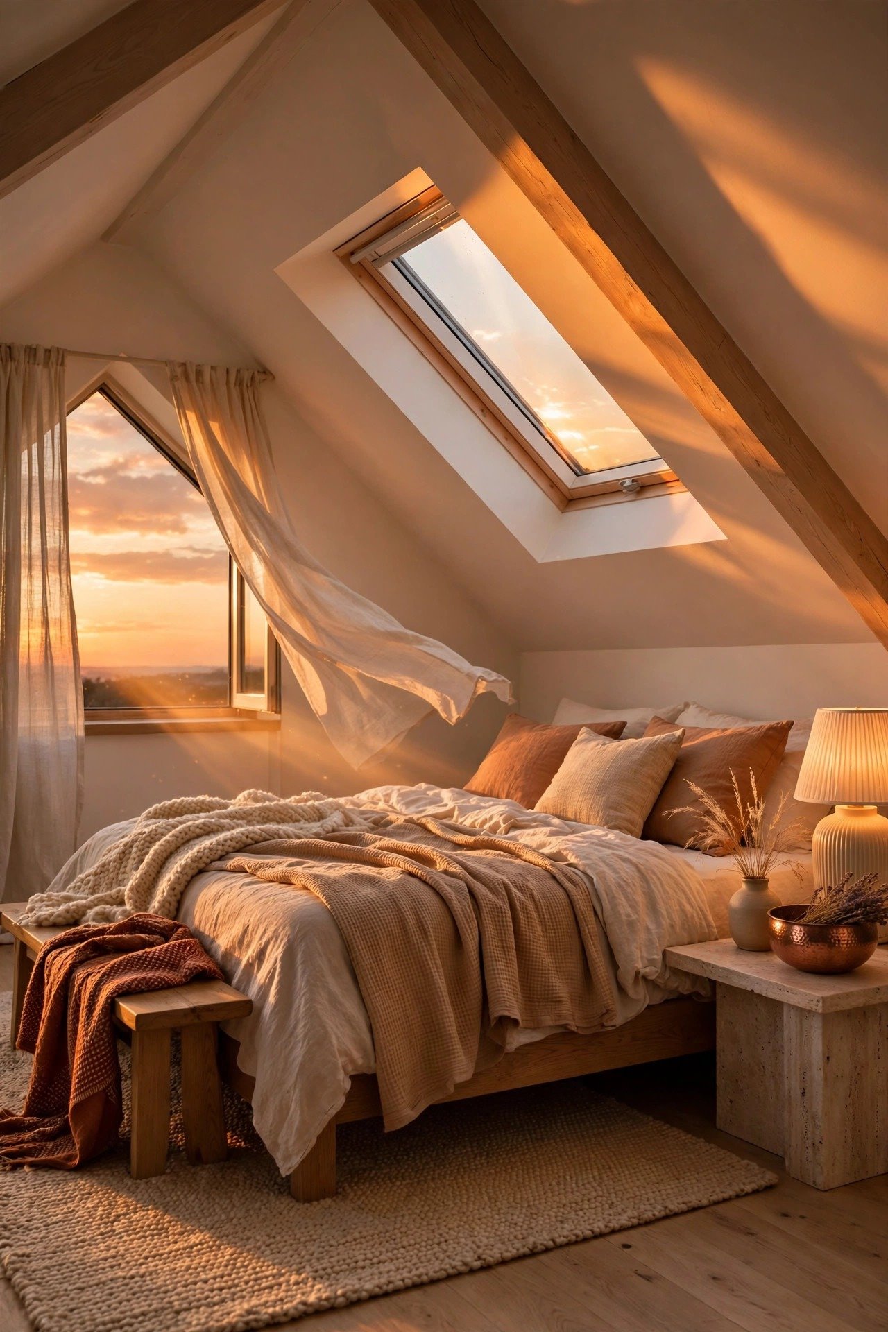 Sunset Glow Warm Neutral Room