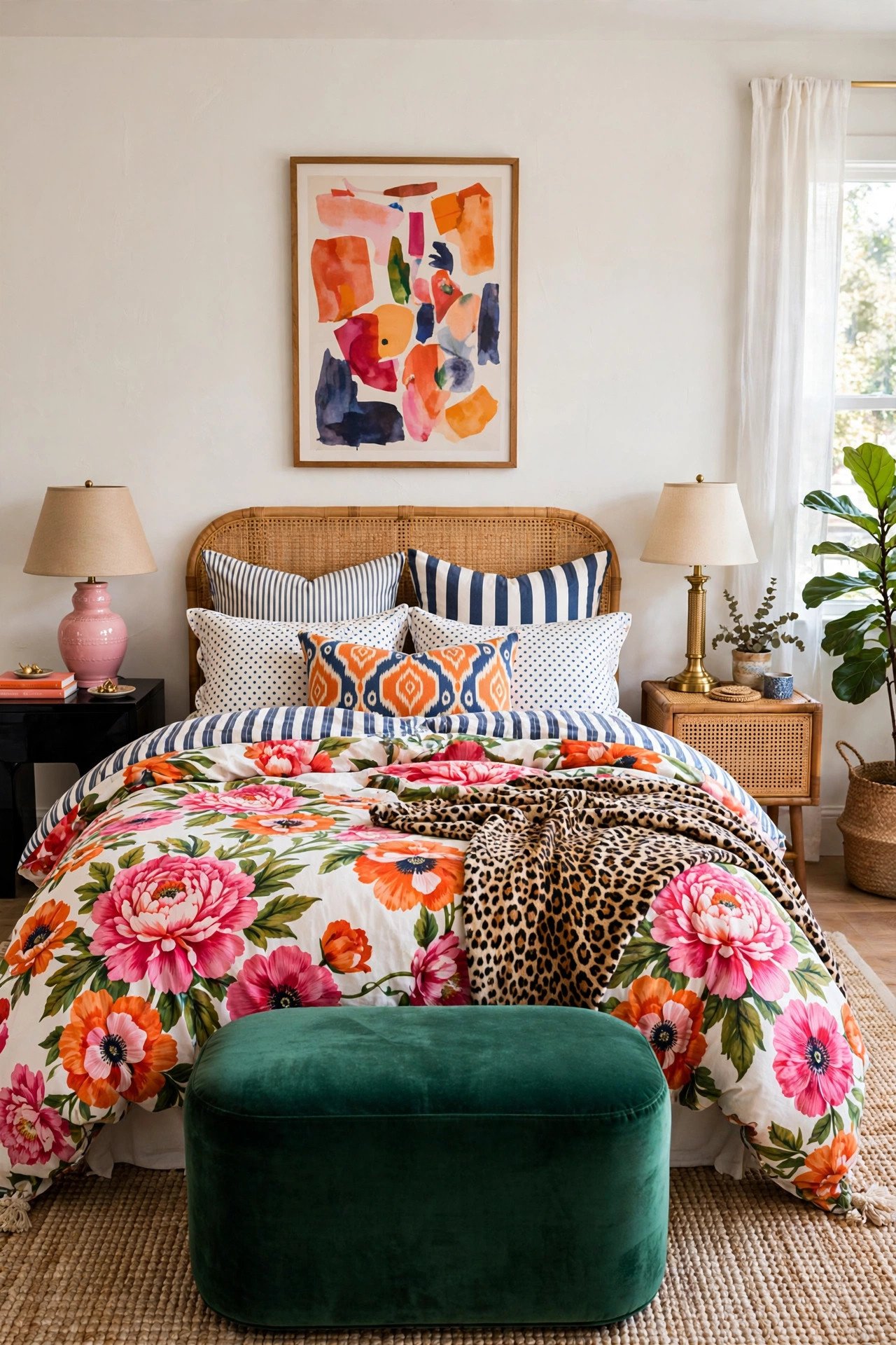 Pattern Clash Bedding Ensemble