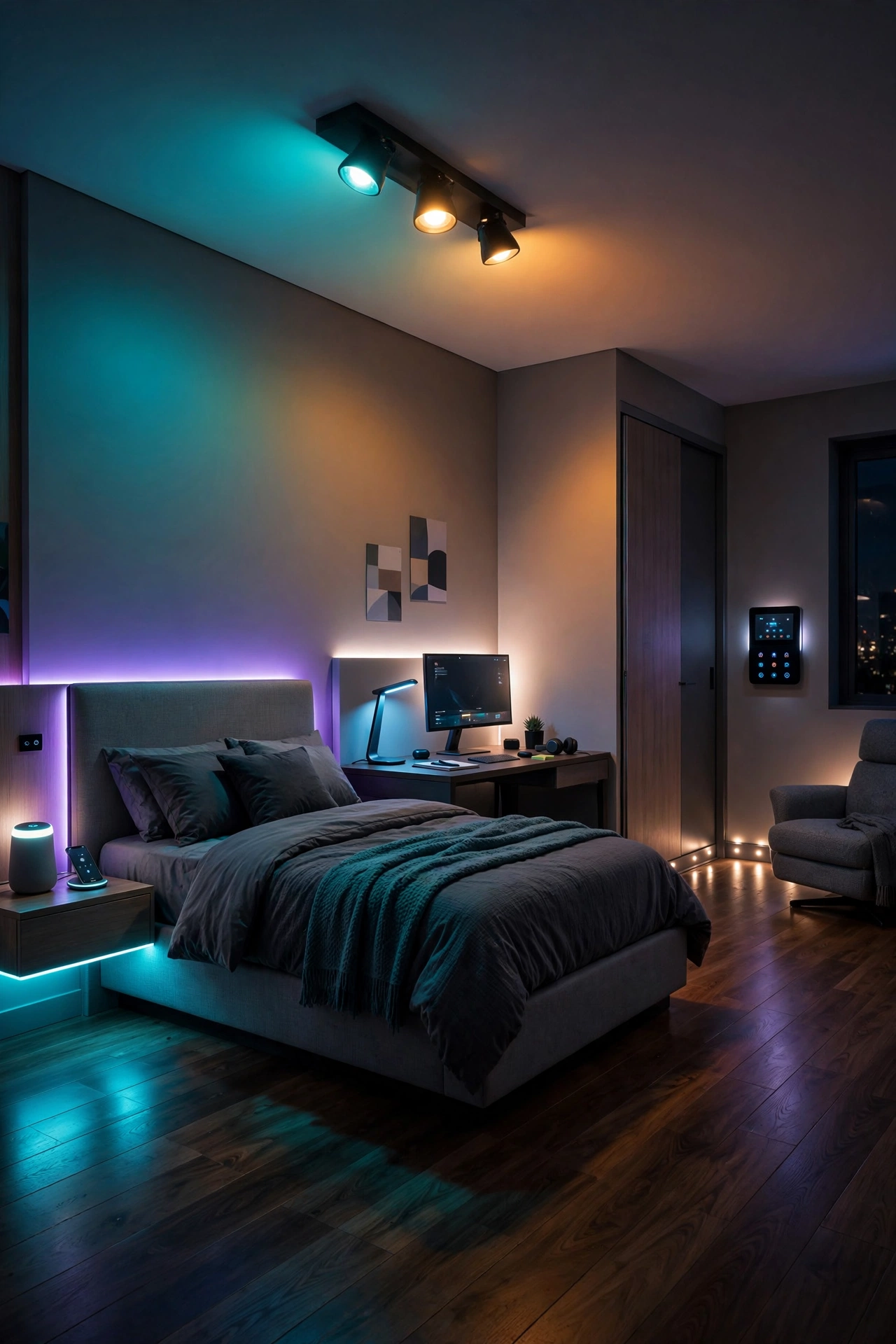 Smart Lighting Bedroom Makeover