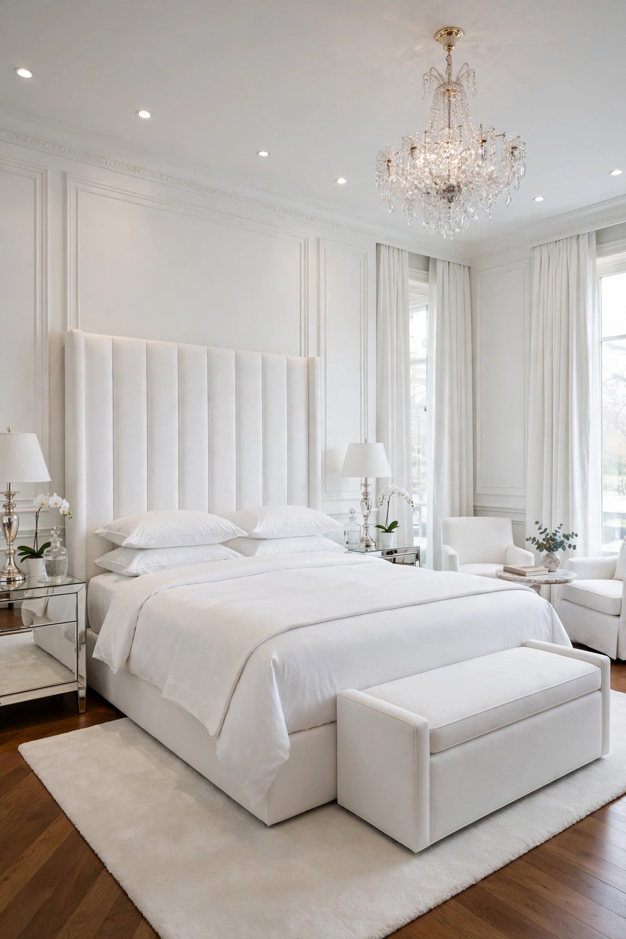 White Luxury Hotel Style Bedroom