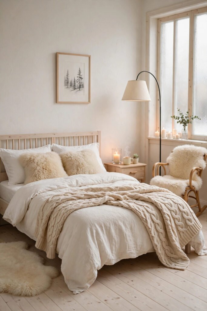 Cozy Scandinavian Hygge Bedroom