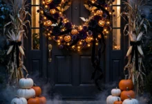 30 Halloween Wreath Ideas That Make Your Front Door the Star of the Street